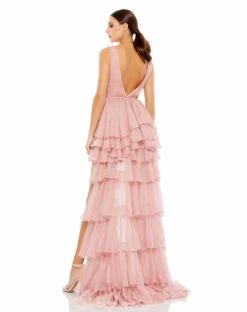 High Low Tiered Gown With Built In Bodysuit -Women's Skirt 55320 RSP 2 WS