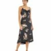Floral Print Button Bodice Empire Midi Dress -Women's Skirt 55388 BMU Default 1 WS d360673b ac9f 4606 a65b 05a9b77caed2