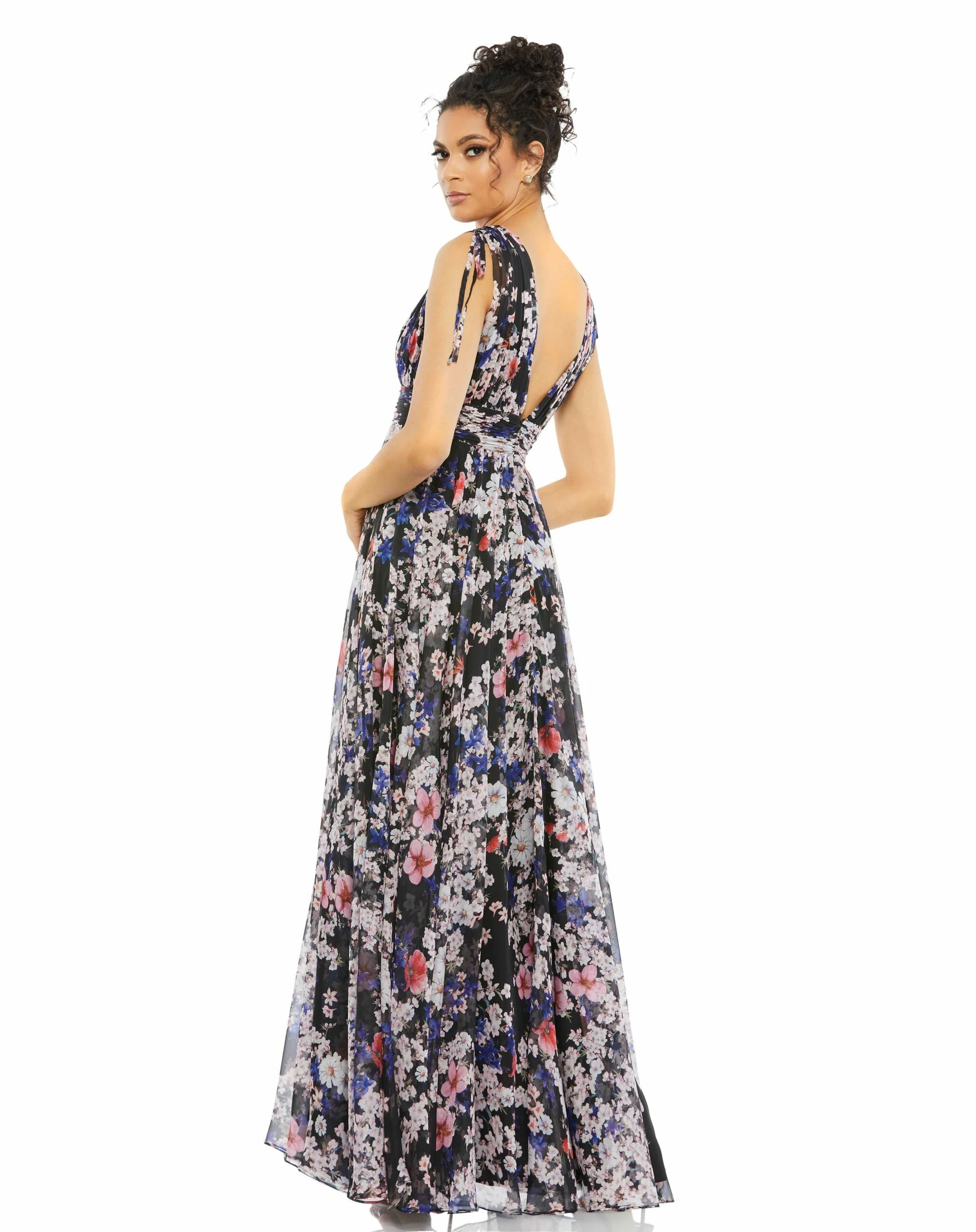Floral Tie Shoulder V-Neck Maxi Dress 4 Floral Tie Shoulder V-Neck Maxi Dress - Image 2