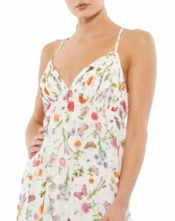 Butterfly Print Ruffle Hem Mini Dress -Women's Skirt 55421 WMU 3 WS 7159c9d7 3995 4e53 a8ab 337ed59b33e6