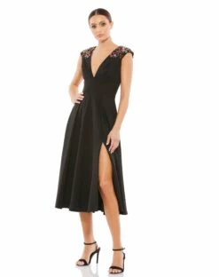 Beaded Cap Sleeve A Line Midi Dress 11 Beaded Cap Sleeve A Line Midi Dress -Women's Skirt 55690 BMU Default 1 WS 7caf7a54 9a8e 4d51 ab59 8c7a3ebba3d6