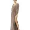 Faux Wrap Jersey Gown W/ Embellished Accents -Women's Skirt 55715 MOC 1 WS
