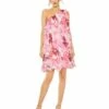Floral Print One-Shoulder Mini Dress -Women's Skirt 55875 PIM Default 1 WS