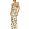 Floral Beaded One Shoulder Gown 1 Floral Beaded One Shoulder Gown -Women's Skirt 5955 CHL Default 1 WS