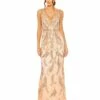V Neck Sequin Embellished Gown 1 V Neck Sequin Embellished Gown -Women's Skirt 6015 APR Default 1 WS