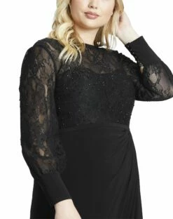 Sequin Lace Black Evening Gown -Women's Skirt 67143 Black CL fee814a9 e796 40b4 b1e8 5d732e405d8e