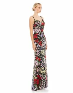 Floral Lace Gown -Women's Skirt 67473 BMU 4 WS