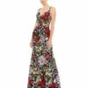 Floral Lace Gown -Women's Skirt 67473 BMU Default 1 WS