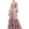 Faux Wrap Long Sleeve Tiered Gown -Women's Skirt 67864 MOC Default 1 WS