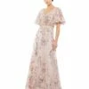 Floral Embellished Short Sleeve Gown 1 Floral Embellished Short Sleeve Gown -Women's Skirt 67880 RSP Default 1 WS