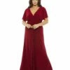 Twist Waist Jersey Gown (Plus) -Women's Skirt 67916 1 ws