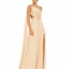Float One Shoulder Open Back Flowy Gown -Women's Skirt 68053 GDN Default 1 WS