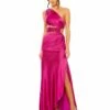 Cut Out One Shoulder Satin Gown 1 Cut Out One Shoulder Satin Gown -Women's Skirt 68485 MAG Default 1 WS