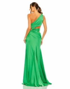 Cut Out One Shoulder Satin Gown -Women's Skirt 68485 SPP 2 WS