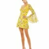 Floral Bell Sleeve Mini Dress 1 Floral Bell Sleeve Mini Dress -Women's Skirt 70207 YMU Default 1 WS