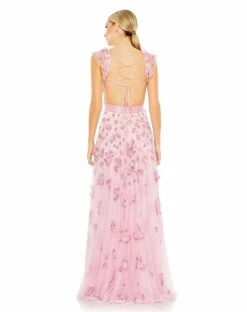 Embellished Lace Up Flowy Gown -Women's Skirt 70275 CNP 2 WS