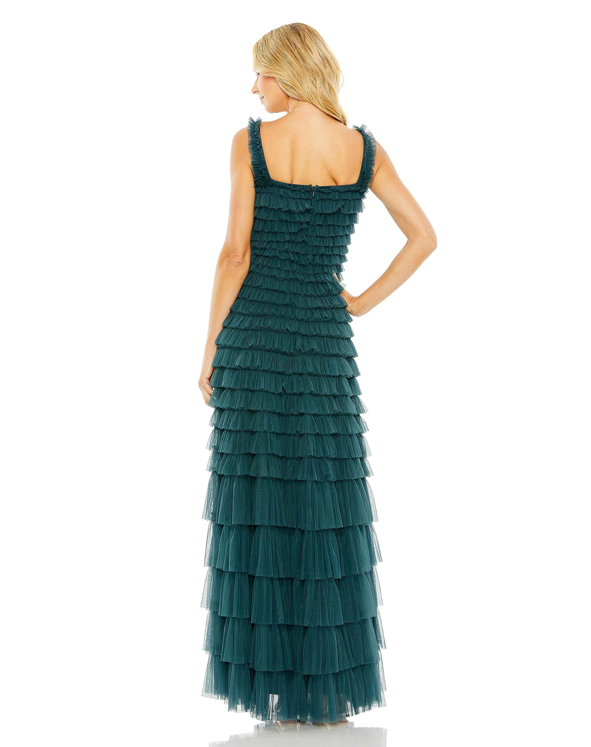 Ruffle Layered Tea Length Dress 4 Ruffle Layered Tea Length Dress - Image 2