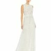Embellished High Neck Sleeveless Ruffled Gown -Women's Skirt 9137 IMU Default 1 WS
