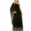 One Shoulder Embellished Trapeze Gown -Women's Skirt 9251 BSI Default 1 WS