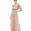 Embellished Full Length Layered Sleeve Gown -Women's Skirt 93582 VTR Default 1 WS
