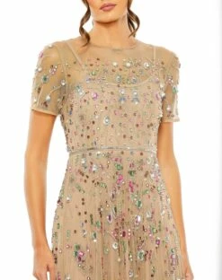 Embellished Sequin Detail A-Line Gown -Women's Skirt 93924 ANG 3 WS