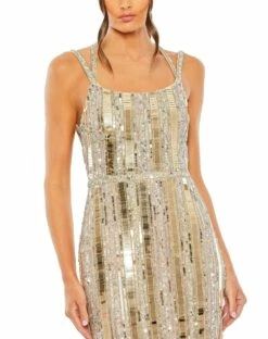 Halter Neck Embellished Detailed Back Gown -Women's Skirt 93981 NUS 3 WS