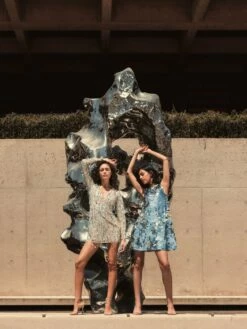 Long Sleeve Beaded Fringe Plunge Neck Dress -Women's Skirt lifestyle 93850 nudesilver 4