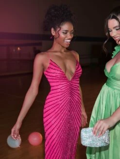 Beaded Detail Low Back Gown 10 Beaded Detail Low Back Gown -Women's Skirt lifestyle 93950 hotpinkombre 1